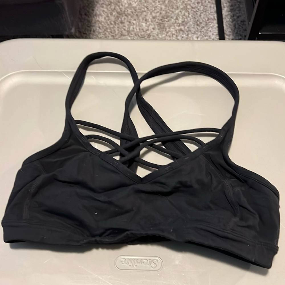 athleta | black mind over mat sports bra